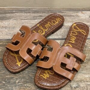Sam Edelman Tan Slide Sandals